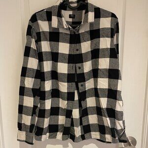Black and white flannel